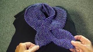 KEYHOLE GARTER STITCH SCARF [upl. by Licht293]