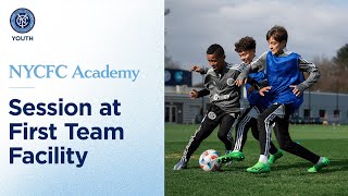 Academy Trains at First Team Facility  NYCFC Academy Inside Training [upl. by Baiel636]