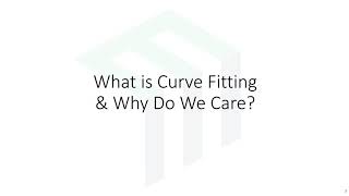 Lecture  Introduction to Curve Fitting [upl. by Ardyaf]