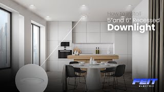 How to Install 5 and 6Inch LED Recessed Downlights [upl. by Aremaj202]