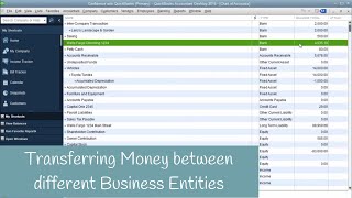 How to Transfer Money Between Different Entities in QuickBooks  Part 1 [upl. by Farlay]