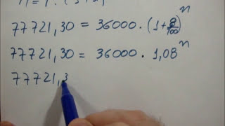 Matemática FinanceiraCálculo do tempo  Juros compostos [upl. by Aiduan]