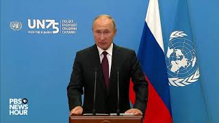 WATCH Russia President Putins full speech at UN General Assembly [upl. by Ailel213]