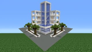 Minecraft Tutorial How To Make A Modern Hotel [upl. by Angelis]