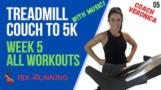 COUCH TO 5K  Week 5  All Workouts  Treadmill Running C25K [upl. by Threlkeld817]