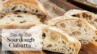 2021 Easy Sourdough Ciabatta Recipe [upl. by Yrannav]