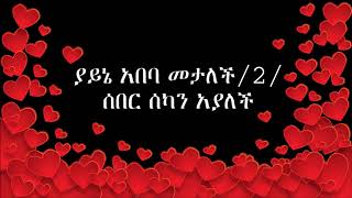 Tsegaye Eshetu quotyayne abebaquot lyrics [upl. by Oznerol]