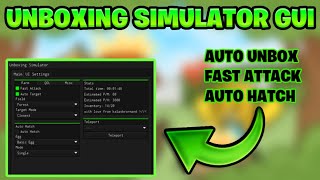 NEW Unboxing Simulator Script GUI  ROBLOX [upl. by Anifares]