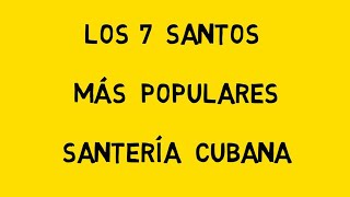 Diccionario Yoruba 🥇 Santos más populares de la Religión Yoruba o Santería Cubana  Regla de Osha [upl. by Enelcaj]