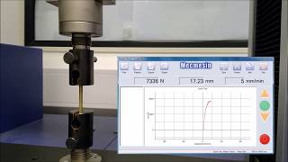 Ultimate Tensile Strength UTS Test Demonstration [upl. by Nereil]