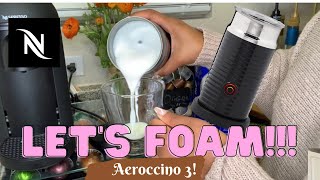 How To Foam Milk With Aeroccino 3 Make Coffee With Foam Tips amp Tricks  Easy Foamed Latte Recipe [upl. by Jat546]