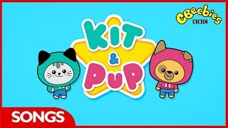 CBeebies  Kit amp Pup  Opening Theme Tune [upl. by Kcirret]