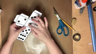 How to make a paper dice [upl. by Ellednahs272]