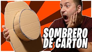 COMO HACER UN SOMBRERO DE CARTON  Sombreo casero echo a mano [upl. by Hubsher492]