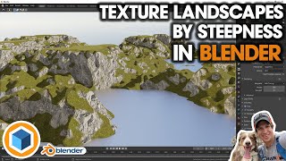 Texture Landscapes BY STEEPNESS in Blender [upl. by Ecnerrot]