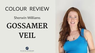 Colour Review Sherwin Williams Gossamer Veil [upl. by Golter112]