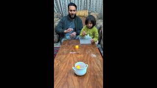 Put The Ball On Tea Cup Game And Playing With Daughter [upl. by Brita]