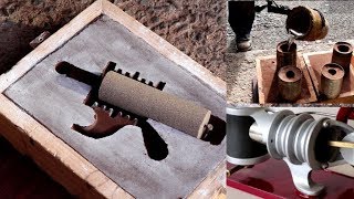 Metal Casting at Home Part 78 Full Details Sand Preparation Moulding Cores Casting [upl. by Nnaeirual]