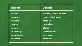 Die 500 wichtigsten regelmäßigen Verben Teil 1 [upl. by Ayoj945]