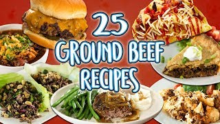 25 Ground Beef Recipes  Easy How To Recipe Compilation  Well Done [upl. by Nivalc]