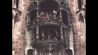 Glockenspiel at Rathaus Town Hall in Munich Germany [upl. by Maye]