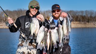 Winter Crappie Fishing  Open Water LIVESCOPE JIGGING [upl. by Kiran]