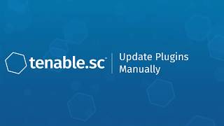 Update Plugins Manually in Tenablesc [upl. by Cyma]