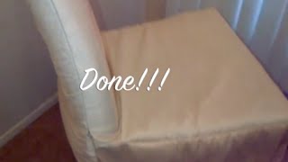 DIY Chair Cover SimpleQuick and Easy  MATV [upl. by Peggie]