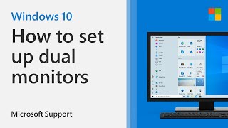 How to set up multiple monitors on Windows 10  Microsoft [upl. by Verile70]