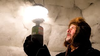 A Night In My ALASKAN IGLOO At 20 Degrees Below Zero [upl. by Aitsirk]