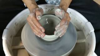 How To Make A Pottery Bowl Quick and Easy Time Lapse [upl. by Nylra332]