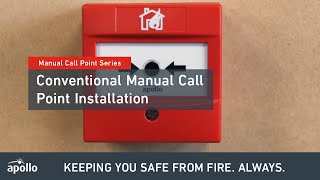 Manual Call Point  How to install a Conventional Manual Call Point [upl. by Jamilla]