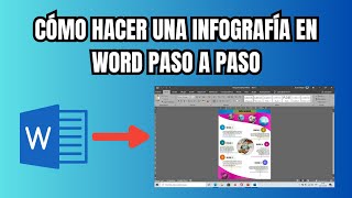 Cómo hacer una infografía en Word PASO A PASO [upl. by Manaker68]