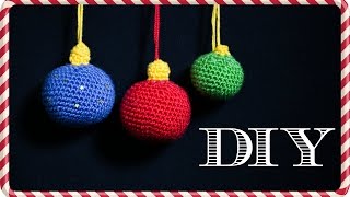 Christbaumkugeln HäkelAnleitung  Do it Yourself  Weihnachten [upl. by Ripp136]