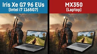 Intel Iris Xe i7 1165G7 vs Nvidia MX350 in 11 Games [upl. by Marquis231]