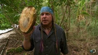 Cody vs Joe Opening a Coconut  Dual Survival [upl. by Ymerrej]