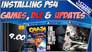 EP 4 How to Install PS4 Games DLC amp Updates 900 or Lower [upl. by Solenne]