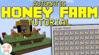 Automatic Honey Farm Tutorial  Minecraft Bedrock amp Java Compact [upl. by Ayotas]