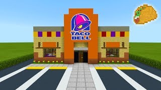 Minecraft Tutorial How To Make A Taco Bell Restaurant quot2019 City Tutorialquot [upl. by Oirram]