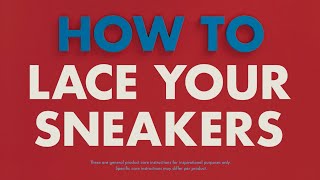 How to Lace Your Sneakers  TOMMY HILFIGER [upl. by Ehtyaf]