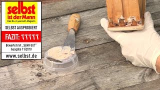 presto Holzspachtel  Reparatur im passenden HolzFarbton [upl. by Drucie404]