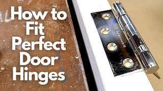 How to Fit Perfect Door Hinges [upl. by Ellecram]