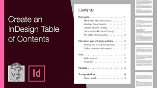 Create an InDesign Table of Contents [upl. by Herzig]