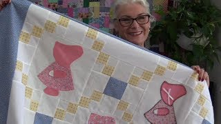 Sun Bonnet Sue BlockQuilt [upl. by Meraree775]