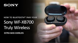 Sony  How To Bluetooth® Pair Your WFXB700 To Your Mobile Device [upl. by Tavia]