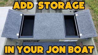 Turn Your Jon Boat Bench Into Storage [upl. by Agnola]