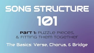 SONG STRUCTURE 101 Pt 1A  THE BASICS Verse Chorus amp Bridge [upl. by Anikas]