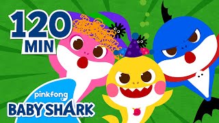 Halloween Zombie Shark Family and More  Compilation  Halloween Special  Baby Shark Official [upl. by Ainahtan435]