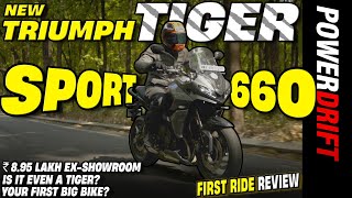 Triumph Tiger Sport 660  First Ride  PowerDrift [upl. by Charteris]