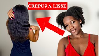 COMMENT LISSER SES CHEVEUX CREPUS FACILEMENT  ROUTINE ENTRETIEN [upl. by Sykleb]